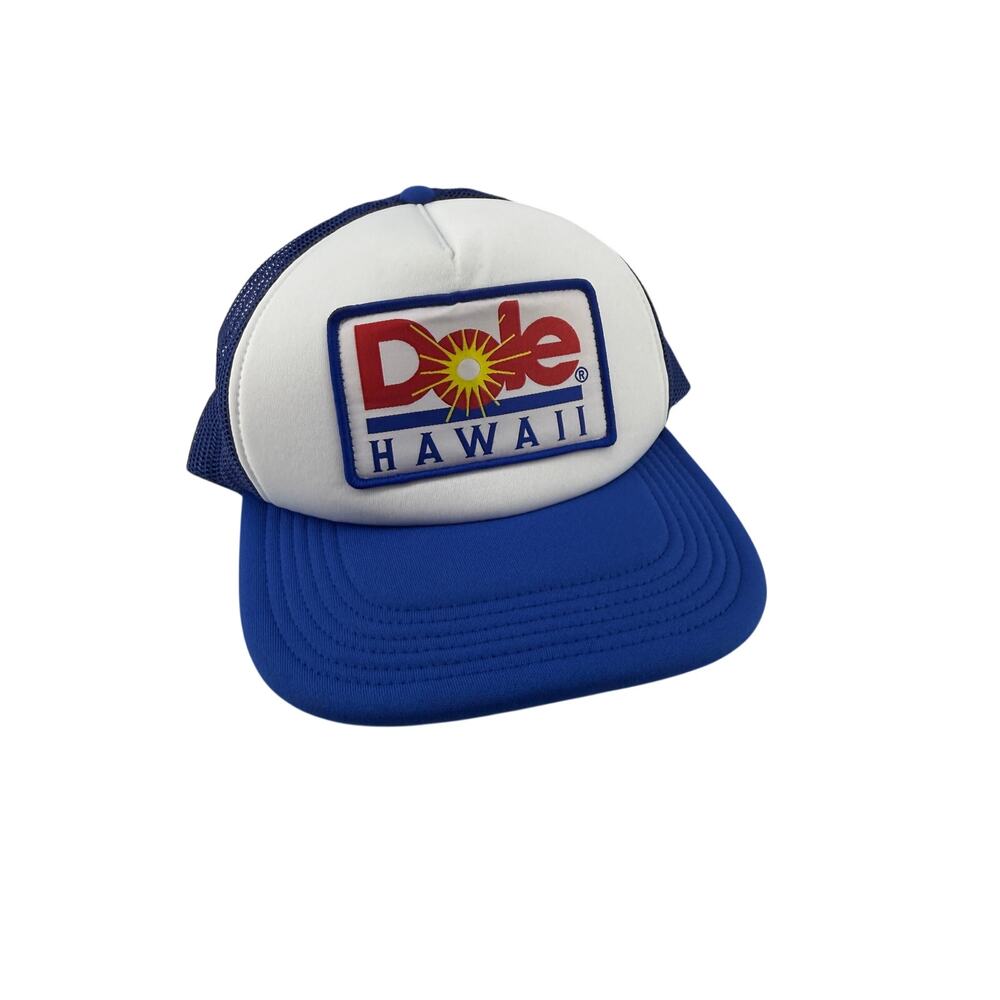 Dole Trucker Hat Blue White Adjustable Snapback